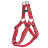 Plaid Cotton Nylon Quick Wear Harness Easy Adjustable