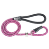 Bully Large Dog Choice P Shape Nylon Rope Training Dog Leash with Reflective Wires