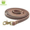 Petisland First Layer Cowhide Genuine Leather Dog Leash Stitching Version
