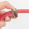 Bully Large Dog Choice P Shape Nylon Rope Training Dog Leash with Reflective Wires