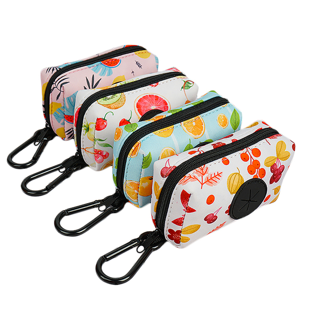 Colorful Neoprene Dog Poo Bag Holder Pet Waste Collect Bag