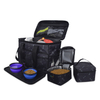 Waterproof Travel Pet Dog Tote Bag with Treat Pouches Suitcase Luggage Dog Bowls
