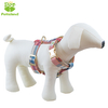 Luxury Comfortable H Shape Pure Cotton Dog Harness With Golden Accessories